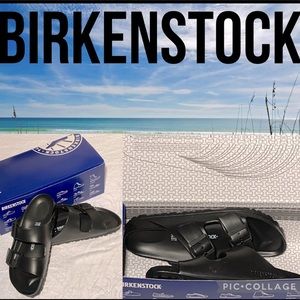 BIRKENSTOCK BLACK ARIZONA EVA SANDALS SIZE 38 / 7 US BLACK BRAND NEW IN BOX!